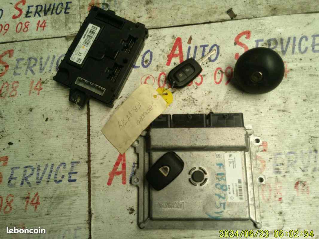 KIT DE DEMARRAGE DACIA SANDERO 2    DE....( 2018 )
09TCR
2 TETE DE CLES 
UN BOUCHON
1 CALCULATEUR
1 BCM

GARANTIE 12 MOIS
