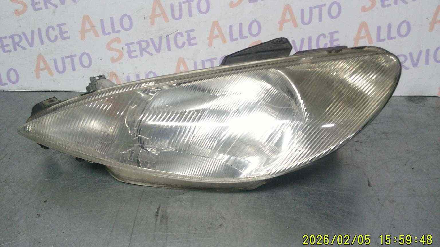 optique Avant GAUCHE 
PEUGEOT 206

Optique GAUCHE
PEUGEOT 206 2
1.4 HDI - 8V TUBO

ANNE 06/08/2007