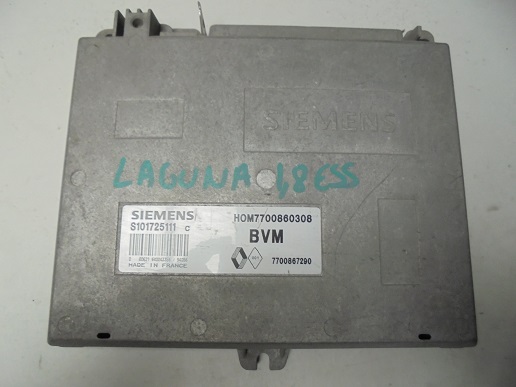Calculateur RENAULT
LAGUNA. 1.8 Essence

Siemens S101725111 C 
Hom 7700860308 
7700867290 

