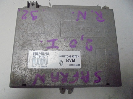 Calculateur RENAULT
Safrane 2.0

Siemens S101724102 F
Hom 7700853733
7700884506

