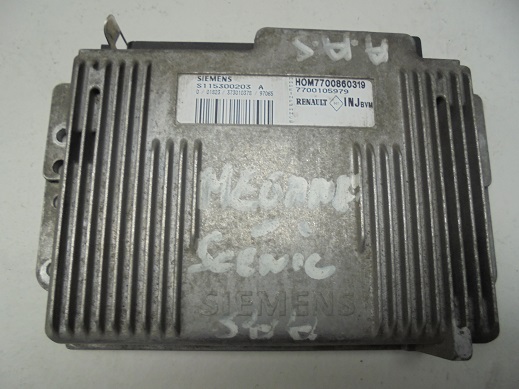 Calculateur 
RENAULT MEGANE 1.6 Essence 
An 1996 - 1999

SIEMENS S115300203 A 
Hom 7700860319 
7700105979

