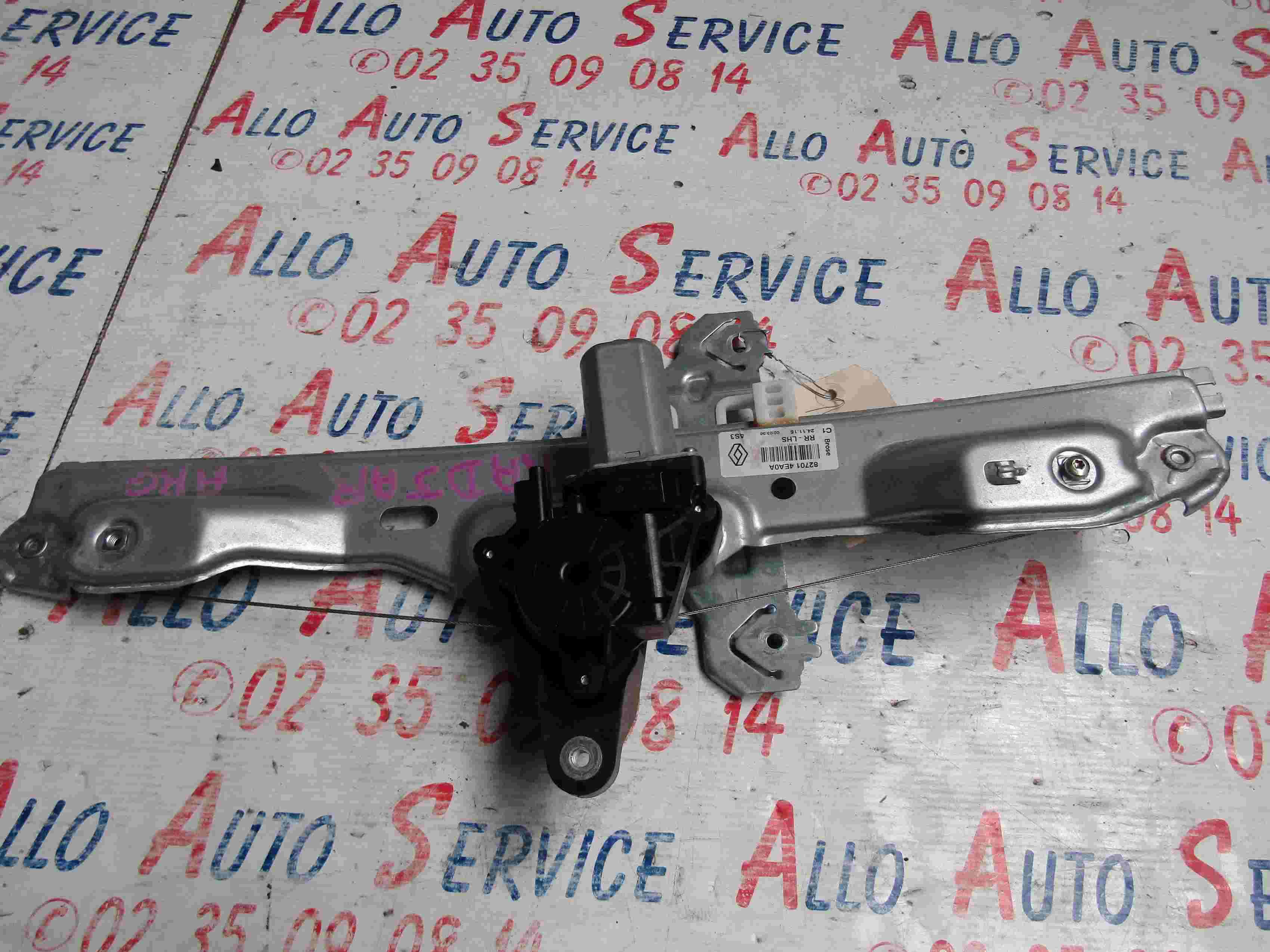 Leve Vitre Ar Gauche
RENAULT Kadjar
12.2015

Frais de port sur devis