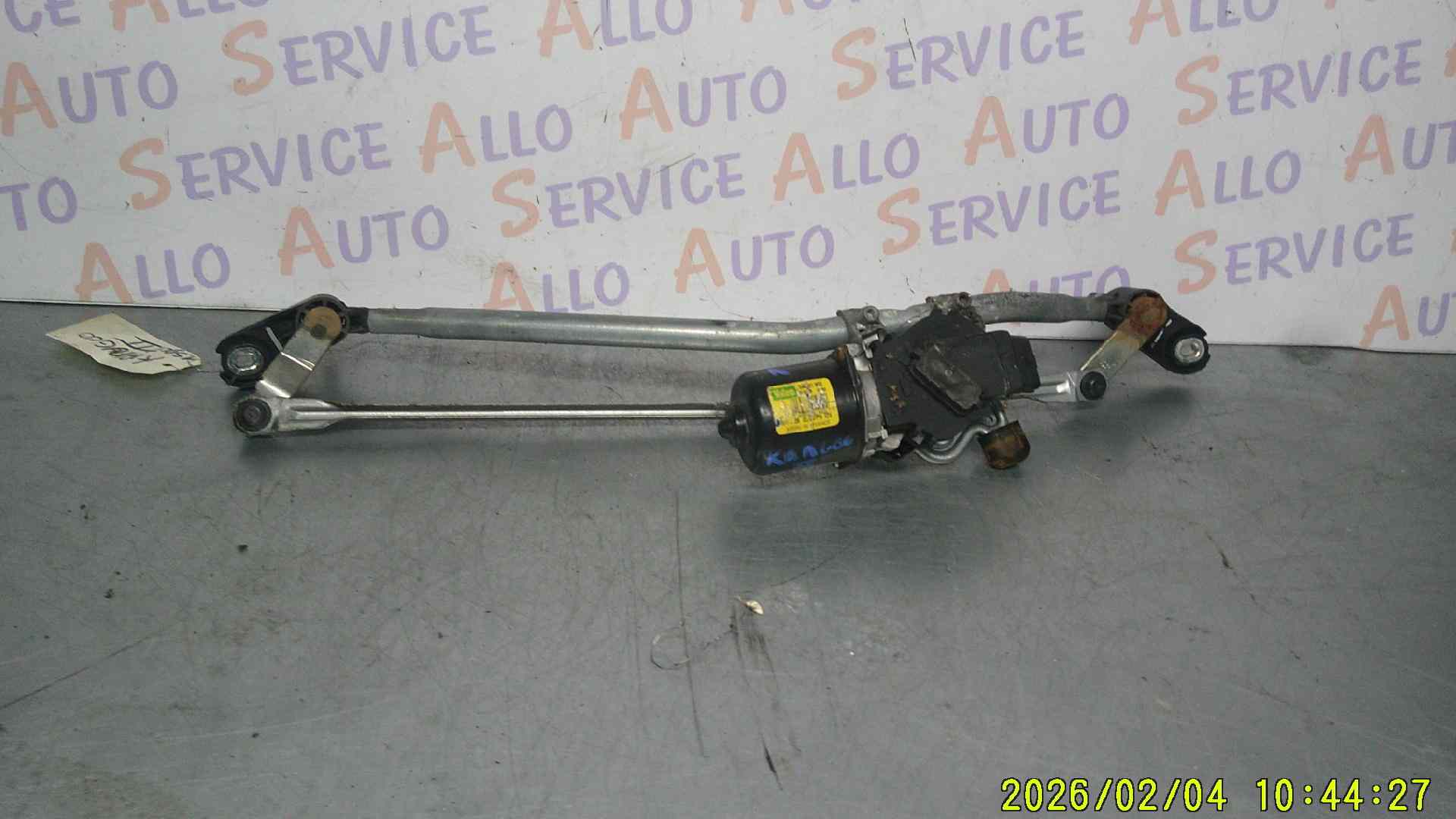 Systeme Essuie glace 
RENAULT Kangoo 2µ
PHASE 1 1.5 DCI -8V TURBO 

ANNEE 07/09/2009

