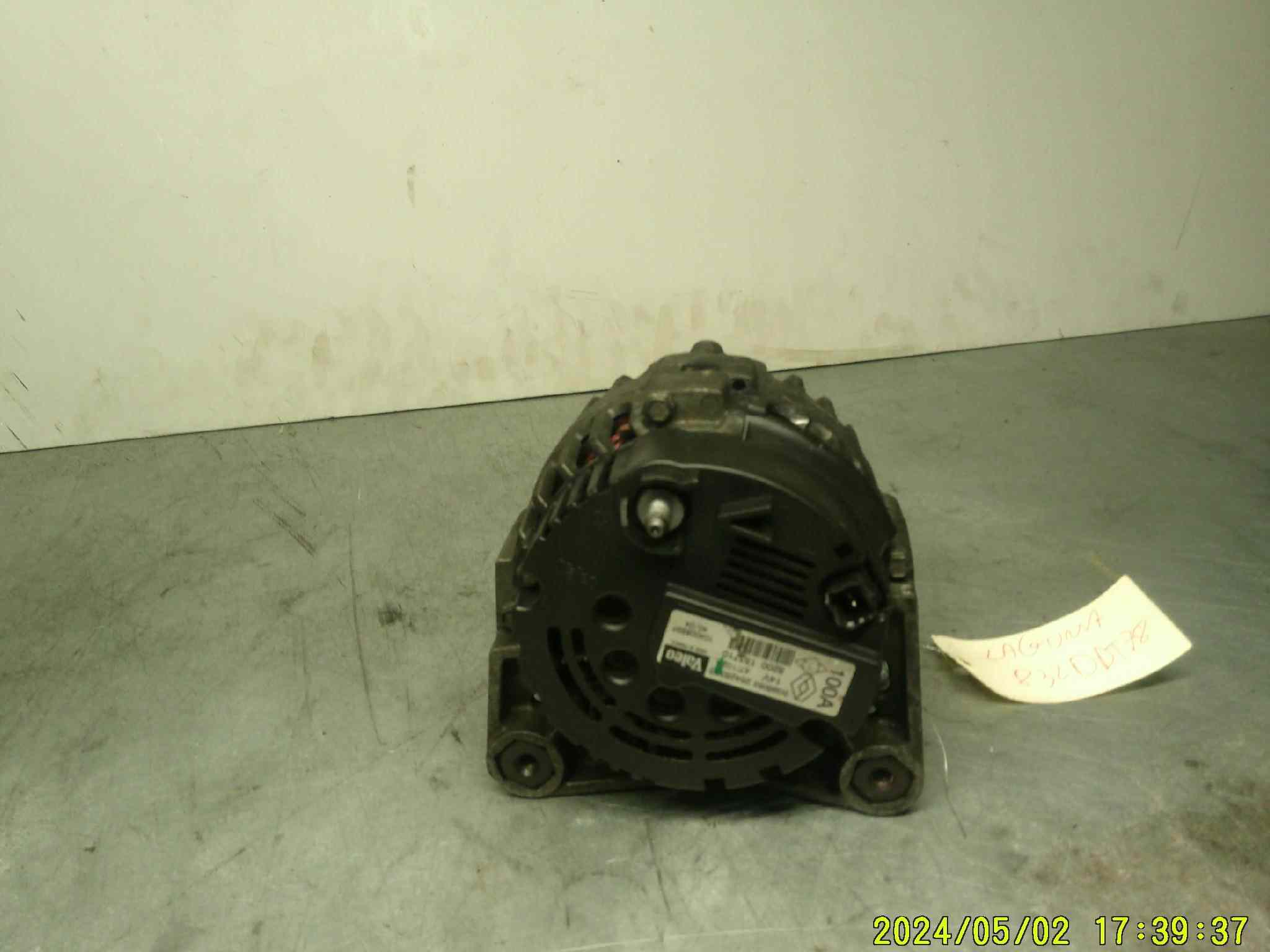 Alternateur 
RENAULT Laguna 2
1.9 dci 
ref: sg9b053
     2542639b
